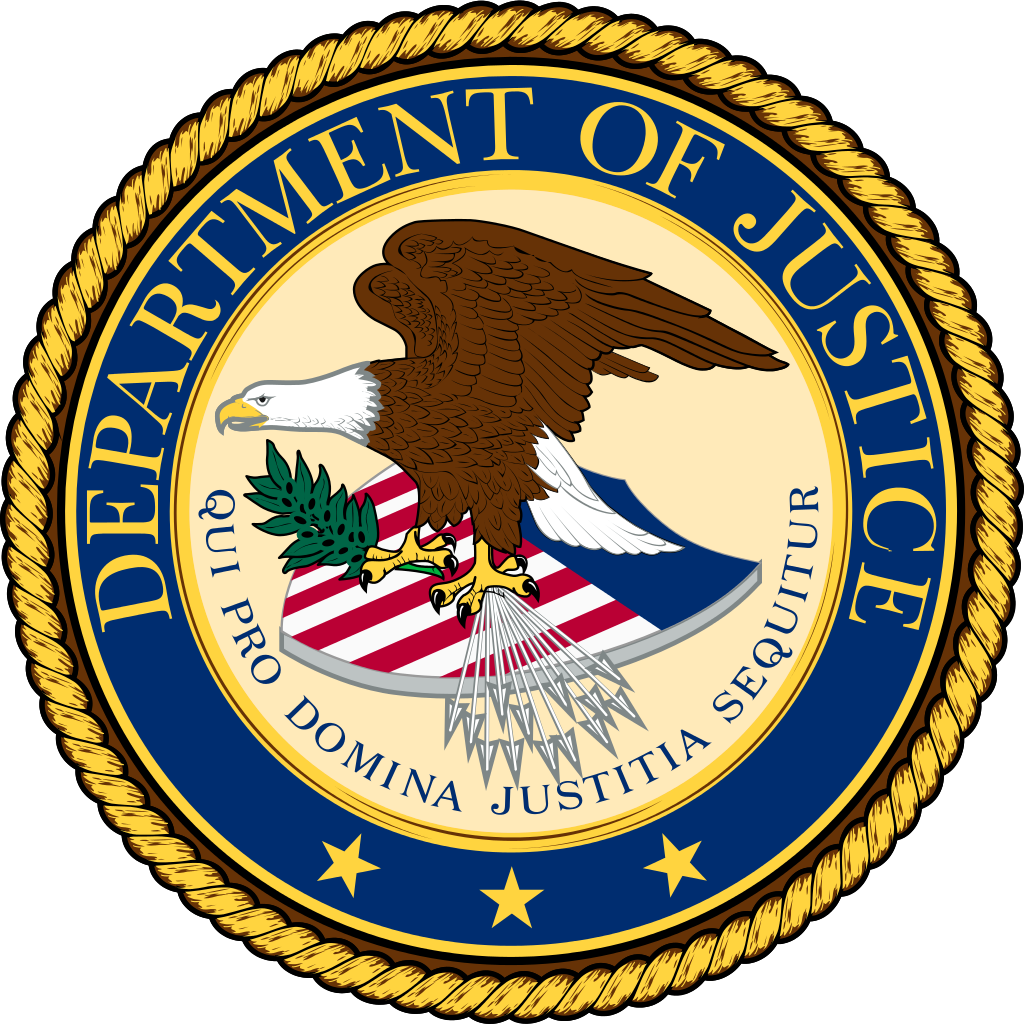 logo departamento de justicia usa