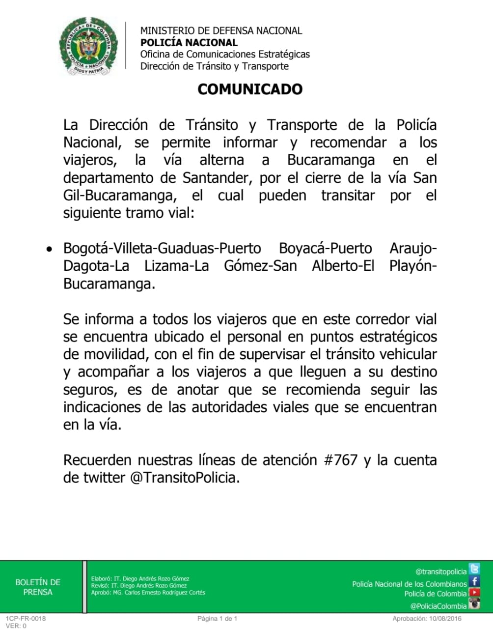 policias boletin